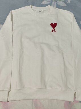 AMI Red Heart A Crew Neck Sweatshirt